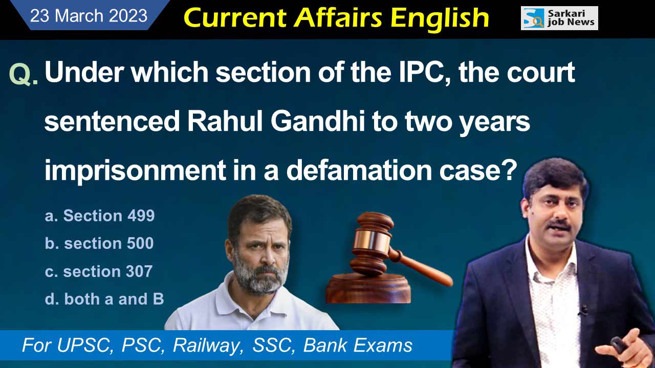 23 March 2023 Current Affairs – 10 questions and answers in detail